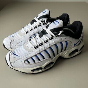 NIKE Air Max Tailwind IV White Blue Leather Racer Blue sz 9 AQ2567-105 RARE